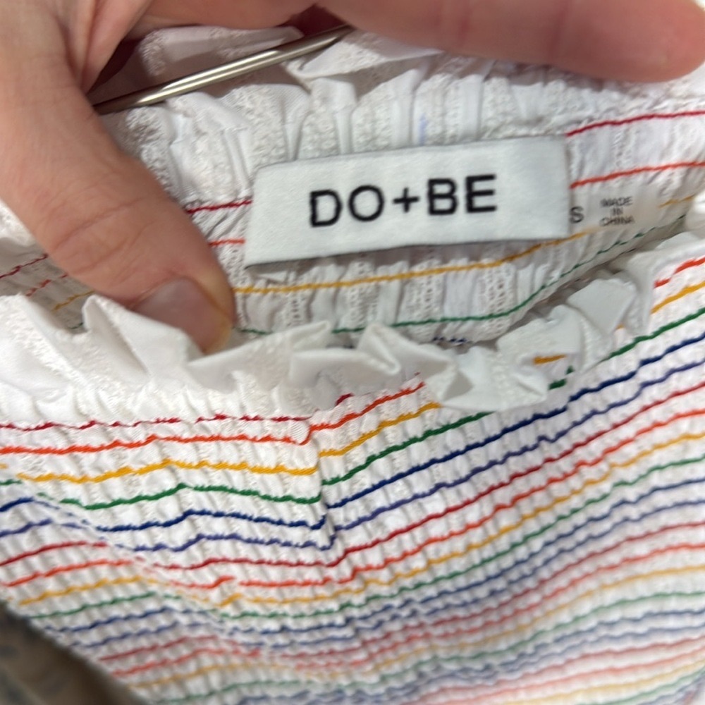 DO+BE Multicolor Striped Mini Skirt - Picture 3 of 4